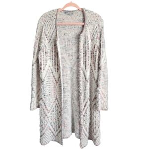 Absolutely Famous Open-Front Fuzzy Cardigan Sweater Size Large
